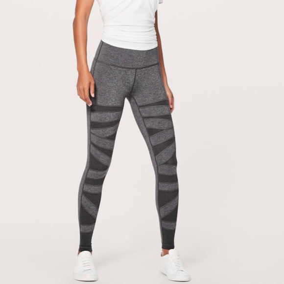Lululemon Wunder Under Pant (Hi-Rise) *Special Edition Tech Mesh 28" sz 10